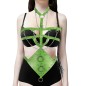 Buckled Leather Cutout Suit Steam Punk Body Harness