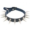 Double Row Long Spiked Rivet Collar