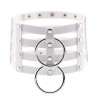 Four Rows Leather Bondage Collar