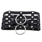 Four Rows Leather Bondage Collar