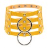 Four Rows Leather Bondage Collar