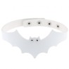Little Devil PU Leather Bat Wing Collar
