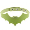 Little Devil PU Leather Bat Wing Collar