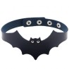 Little Devil PU Leather Bat Wing Collar