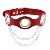 Leather Hole Breathable Chain Collar