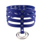 4 Row Leather Neck Collar