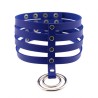 4 Row Leather Neck Collar