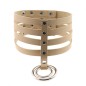 4 Row Leather Neck Collar