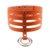 4 Row Leather Neck Collar