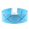 Crossover Wide Velvet Lace-Up Necklace