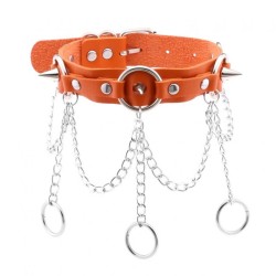 Punk Circle Spikes Collar