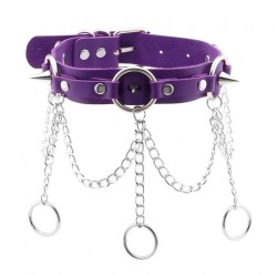 Punk Circle Spikes Collar