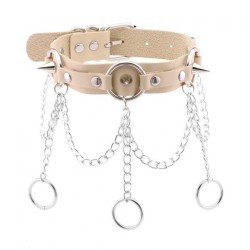 Punk Circle Spikes Collar