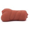Double Hole Mouth &amp; Pussy Stroker - Brown