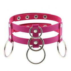Double Row Circle Choker Necklace
