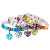 Heart Pendant Leather Collar - Laser