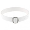 Punk Goth Round Leather Collar