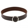 Punk Goth Round Leather Collar
