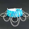Metal O Ring Collar With Chain - Laser