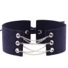 Coral Fleece Binding Collar - Silver