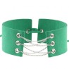 Coral Fleece Binding Collar - Silver