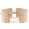 Coral Fleece Binding Collar - Golden