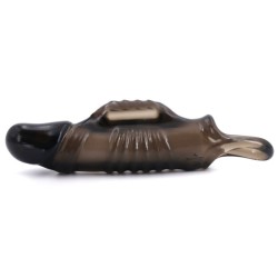 Vibrating Penis Extender Sleeve - Stripe