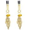 Golden Bohemia Ring Bell Pendant Nipple Clip