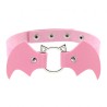 Bat Vampire Leather Collar