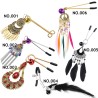 Scallop Feather Ethnic Tassel Nipple Clamp