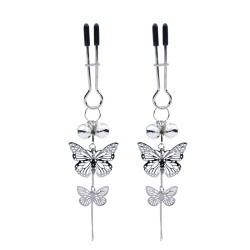 Scallop Snow Butterfly Leaf Bell Nipple Clip