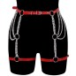 SM507 O Ring Chain Leg Strap Leather Body Harness