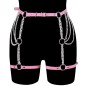 SM507 O Ring Chain Leg Strap Leather Body Harness