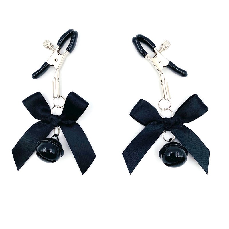 Solid Color Bell Bowknot Nipple Clamp