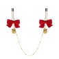 Bow Bell U Shape Nipple Clip Chain