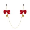 Bow Bell U Shape Nipple Clip Chain