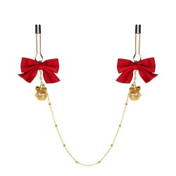 Bow Bell U Shape Nipple Clip Chain