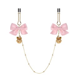 Bow Bell U Shape Nipple Clip Chain