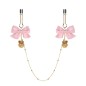 Bow Bell U Shape Nipple Clip Chain