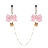 Bow Bell U Shape Nipple Clip Chain