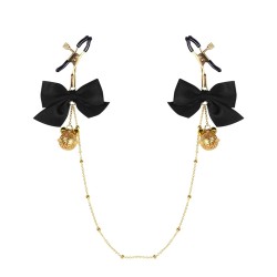 Ring Bell Bow Nipple Chain Clamp