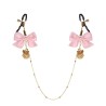 Ring Bell Bow Nipple Chain Clamp