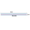 D708 LGBT Rainbow Ribbon 90*5cm-10pcs