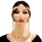 M102 Water Drop Pendant Tassel Face Chain Forehead Necklace