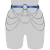 Cross Chain Tassel O Ring Waist Belt