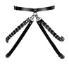 Ring Studded Leather Strap Waist Belt