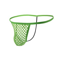 Big Fishnet Simple Men T-back Thong