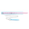 Blue And Pink Neck Collar