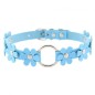 Flower PU Leather O-Ring Collar
