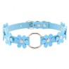 Flower PU Leather O-Ring Collar